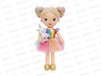 Кукла Сабрина с единорогом, 38см, CR251202-38 Maxitoys