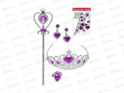 Игровой набор &quotМаленькая королева&quot 2212807 (корона,клипсы,кольцо.)