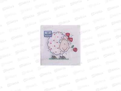 Салфетки 2сл 30л 20*20 Art Bouquet Влюбленная овечка, 25750 *26