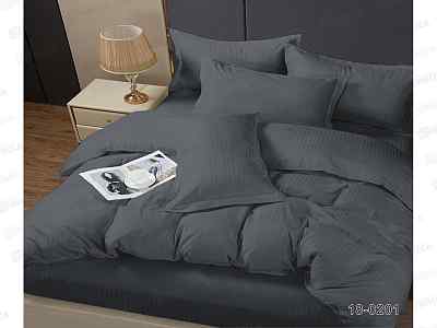 КПБ 1,5сп PANDORA Микрофибра-мтрайп 1*1 18-0201 Графит
