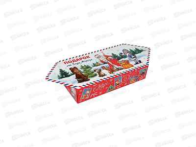 Коробка для сладостей MI Подарок от ДМ, Конфета (700г), ПП-1703