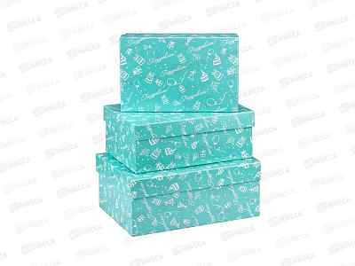 Коробка набор 3в1 Поздравляю(23*16*9,5-19*12*6,5см) КОР-2879