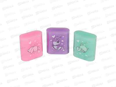 Ластик  B.V. HappyGraphix Pastel 3цв,42-0014*60
