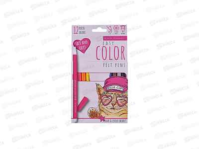 Фломастеры 12цв. Easycolor Кот Мейн-кун, 32-0060 *24