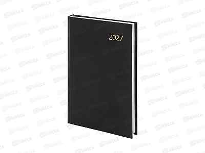 Ежедневник STAFF А5 2027 145*215мм. Черный б/в 117817 *16