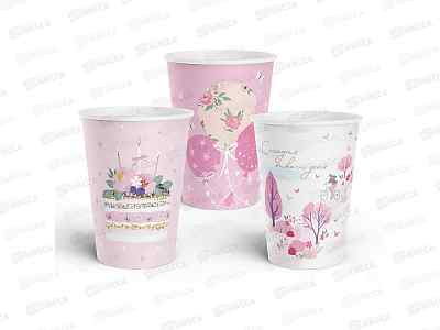 Стаканы бум. СИТИ ХОУМ W 250мл 6шт (Ж13) CUPW250