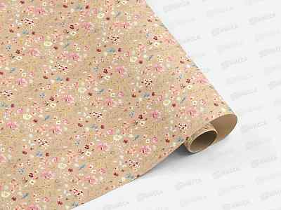 Бумага упак СИТИ ХОУМ 70*100см KRAFT Spring flower WRAPKRAFT