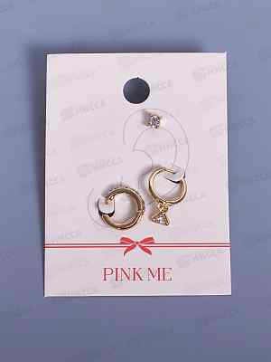 Серьги СИТИ ХОУМ набор 3шт AWES0001 (PinkMe)