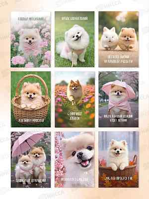 Набор открыток СИТИ ХОУМ 7*10см 30шт Spitz dog CRDMMP30