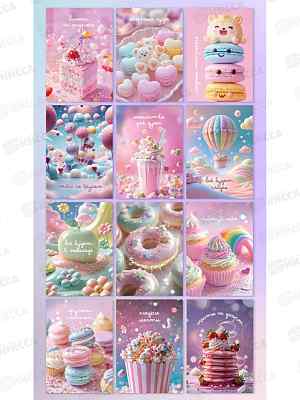Набор открыток СИТИ ХОУМ 7*10см 30шт Sugar food CRDMMP30