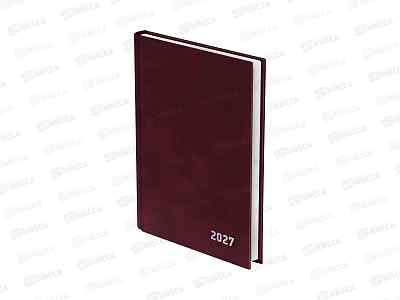 Ежедневник BG 2027 А5 б/в Бордовый 68261 *8