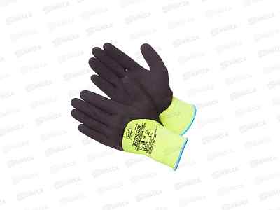 Перчатки нейлоновые (всп. латекс) Mollis Plus GM-1011L-9, р.9*12/240