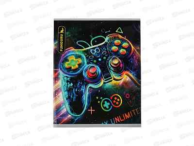 Тетрадь 48л клетка Funguru &quotPlay unlimited&quot D-608B-4101-12 *12/240