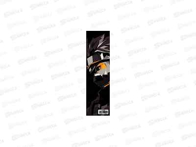 Закладка д/книг СБ Аниме воин  картон 5*18см 3-021 *50