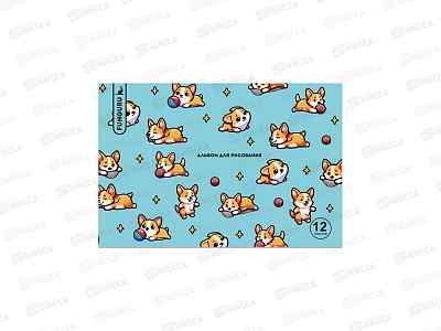 Альбом для рисования 12л Funguru &quotCute animals&quot, D-608B-4108-3 *12/120