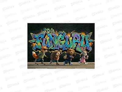 Альбом для рисования 24л Funguru &quotGraffiti&quot, D-608B-4103-8 *12/120