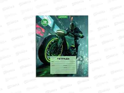 Тетрадь 18л клетка Funguru &quotBoy's world. Moto&quot, D-608B-821  *20