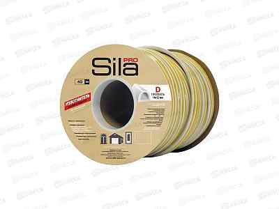 Уплотнитель самоклеящийся SILA PRO 14*12мм D-40м (белый) *6