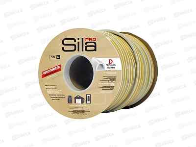 Уплотнитель самоклеящийся SILA PRO 12*10мм D-50м (белый) *6