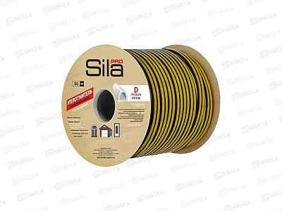 Уплотнитель самоклеящийся SILA PRO 21*15мм D-50м (черный) *2
