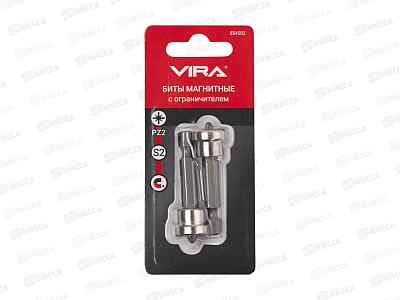 Биты магнитные с ограничителем PZ2 x 50мм 2шт. VIRA, 554502 *10/120
