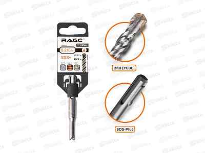 Бур по бетону 8 х 210мм SDS-plus VIRA, 560821 *10/240