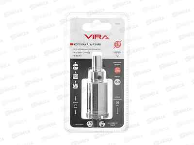 Коронка алмазная по керамике VIRA 25мм трехгранный хвостовик, 559502 *10/200