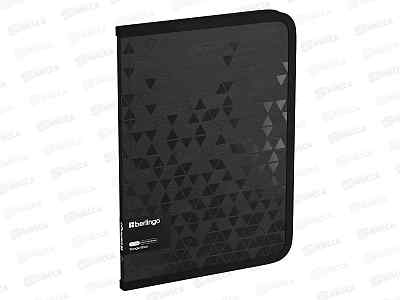 Папка на молнии Berlingo Triangle Black А4 600мкм черная A4399 *10