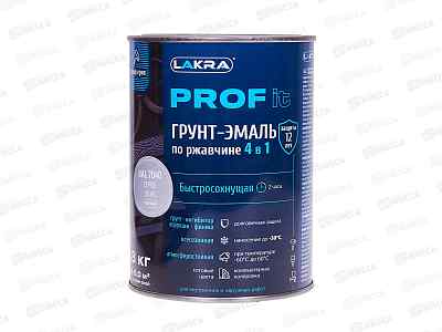 Грунт-эмаль 4в1 PROF IT  0,8кг Серое окно RAL7040, быстросохнущая, 8311374