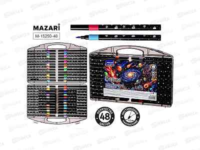 Маркеры MAZARI Берто акриловые 48цв. с блестками M-15250-48 *12