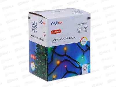 Гирлянда 30м вьюн 240LED мульти, 8 режимов 351-806  г