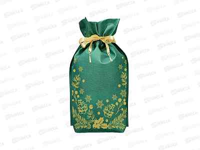 Текстильная упаковка 1,3кг Мешок ЗОЛ.ШИШКИ зол/зел 23*32,5+4,5см *20