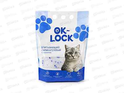Наполнитель Ok-Lock силикагелевый,4л *8 07799