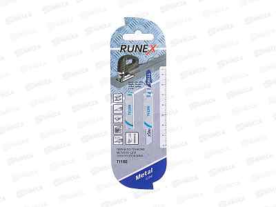 Пилки HSS 75x50мм 32з/д(сталь,цв.мет.,пласт. h=0,9-1,2mm) T118G 2шт RUNEX *10/400