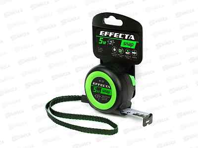 Рулетка EFFECTA SNAP, автостоп,  5 м / 19мм *10/400