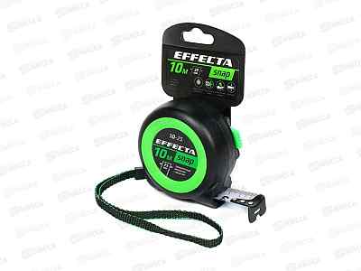 Рулетка EFFECTA SNAP, автостоп, 10м / 25мм *10/400