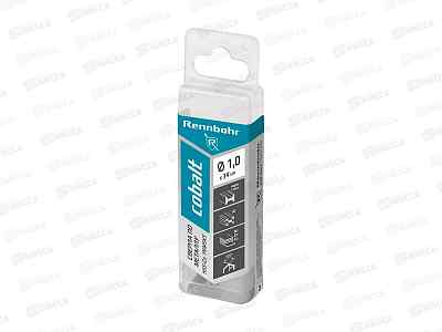 Сверло по металлу 1,0x34мм, HSS-Co, Р6М5К5, 20шт, RENNBOHR COBALT PROM