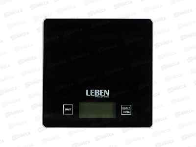 Весы кухонные LEBEN электронные, стекло, 5кг, 268-045  г