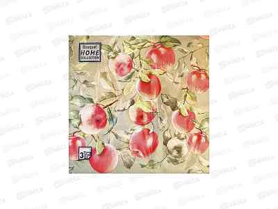 Салфетки 3сл 20л 33*33 Bouquet Home Райские яблочки,37914*12