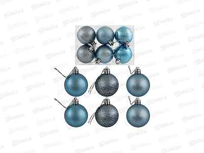 Набор шаров 6шт d5см, ледяной голубой, 5CM-6PCS