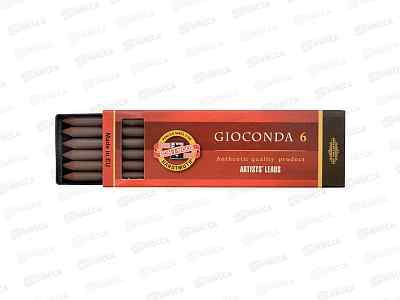 Сепия д/рис K-I-N Gioconda карандаш 6шт. светло-коричневый п/к *1
