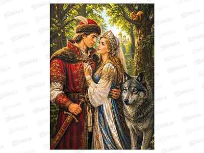 ПАЗ 500эл. Сказки. Иван, Елена и волк, Х500-0181 *10