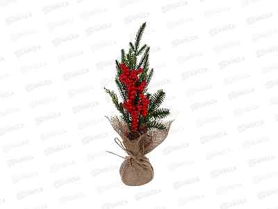 Елочка декоративная 30х15см на пеньке, 392-145   г