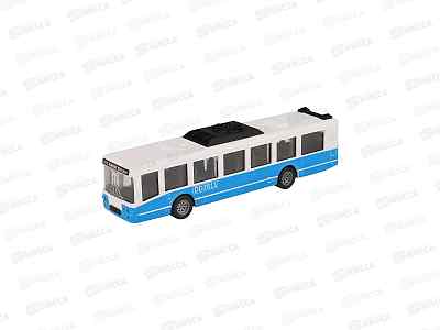 Автобус инерц. ИК-4548 (пластик, голубой) в пакете