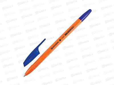 Ручка шар. BRAUBERG-142409 Orange Х-333 синяя  *50
