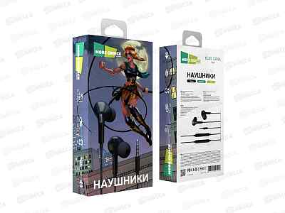 Наушники вакуумные AUX с рег гром с МК More Choice G31S Black