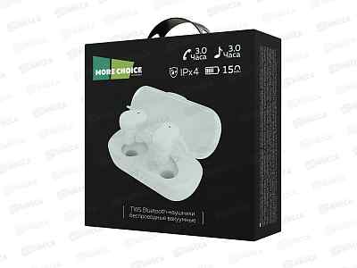 Наушники беспроводные вакуумные More choice BW05 TWS White
