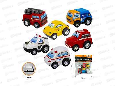 Набор машин Young Racer 2836-6YS Городская техника, FCJ0629896,504-925