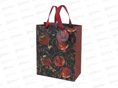 Пакет подар. B.V.  Flora.Гранат 25*23*17см 2-874/02