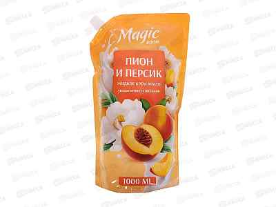 Magig Boom жидкое крем-мыло Пион и персик 1л дойпак *6